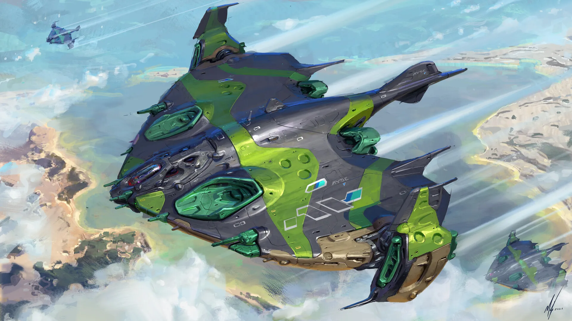 Cyberpunk background